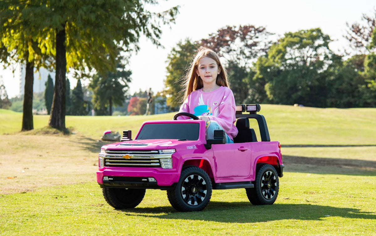 2026 Chevrolet Silverado 24V 4X$ 2 Seater DELUXE Kids Ride On Car with Remote Control