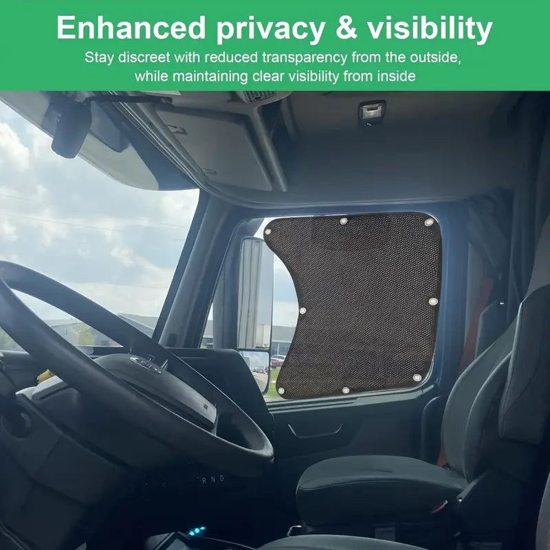 Semi-Truck Side Window Shade - Durable Polyamide, Enhanced Privacy & Visibility 1720691771891-6444ecd4aad04ad8a2b1db87eac69d65-goods