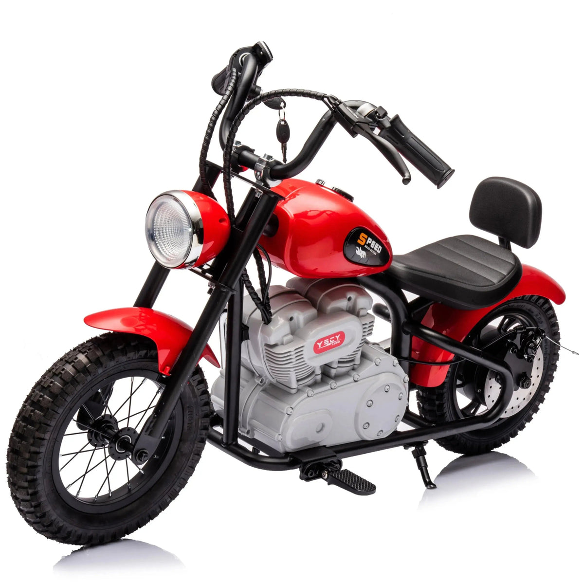 36V E-Chopper, Leather Seat, Rubber Air Wheels, Brushless Motor, 1 Seater