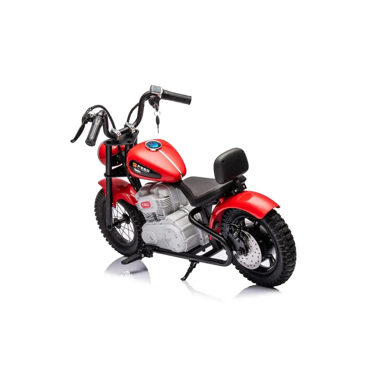 36V E-Chopper, Leather Seat, Rubber Air Wheels, Brushless Motor, 1 Seater