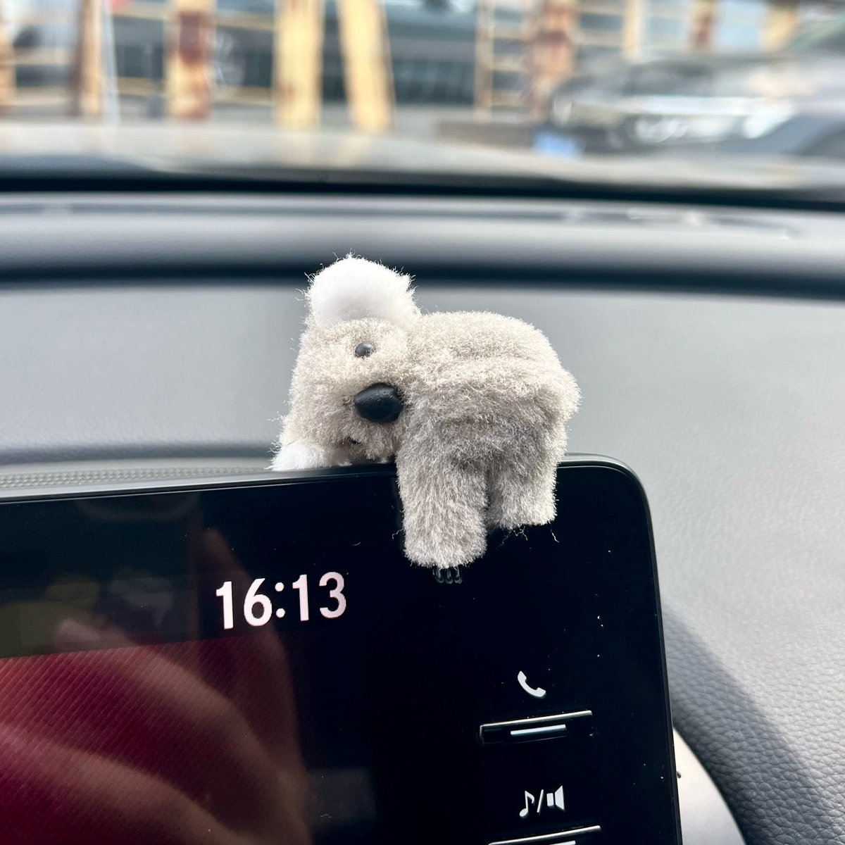 4Pcs Cute Koala Car Screen Ornaments | Premium Interior Decor Set