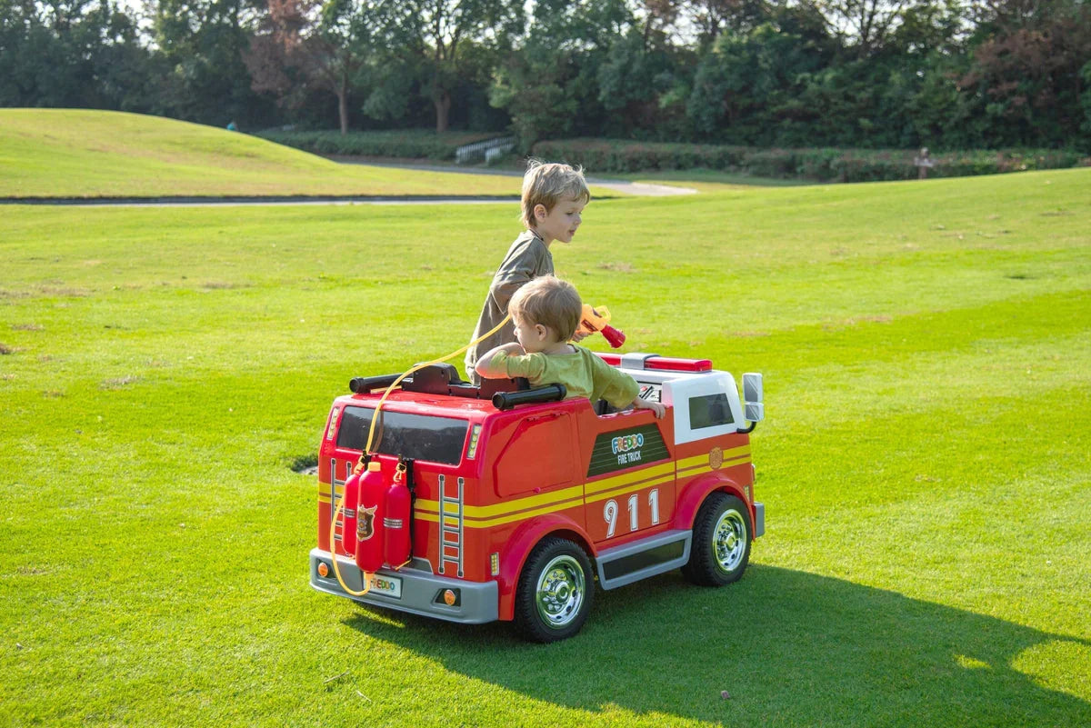 24V Fire Truck 2-Seater Ride-On for Kids