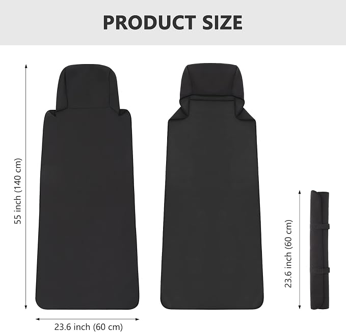 Universal Neoprene Seat Covers — Black