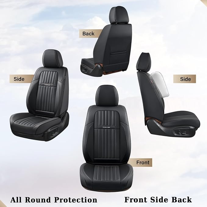 Universal Seat Covers — Full Set — Black