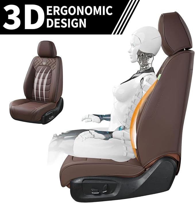 Car Seat Covers — Full Set — Coffee