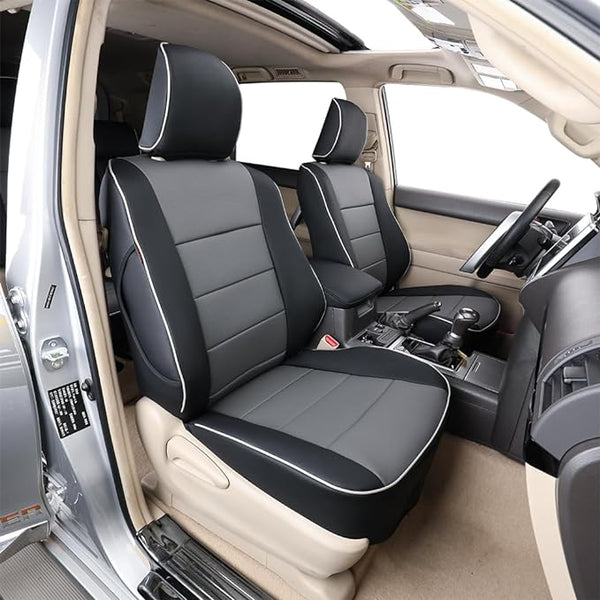 Faux Leather Seat Covers for Toyota 4Runner โ Full Set โ Black / Gray
