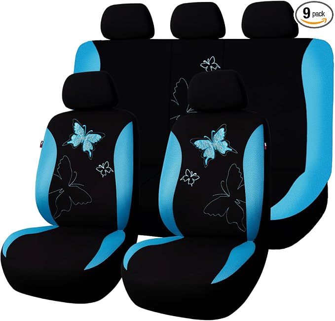Universal Seat Covers — Full Set — Blue