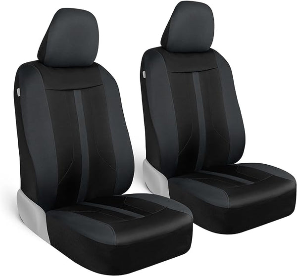 Fabric Car Seat Covers โ Front Seat โ Gray