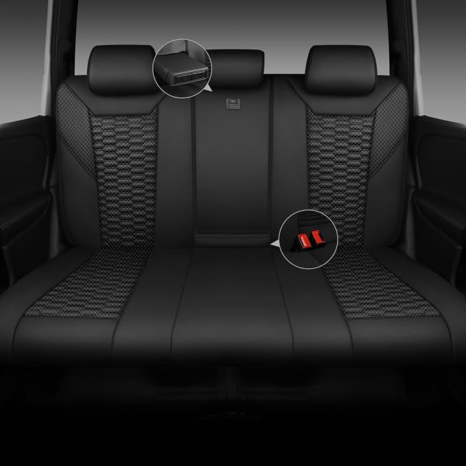 Universal Fabric Seat Covers — Black