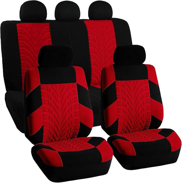 Universal Seat Covers โ Full Set โ Red