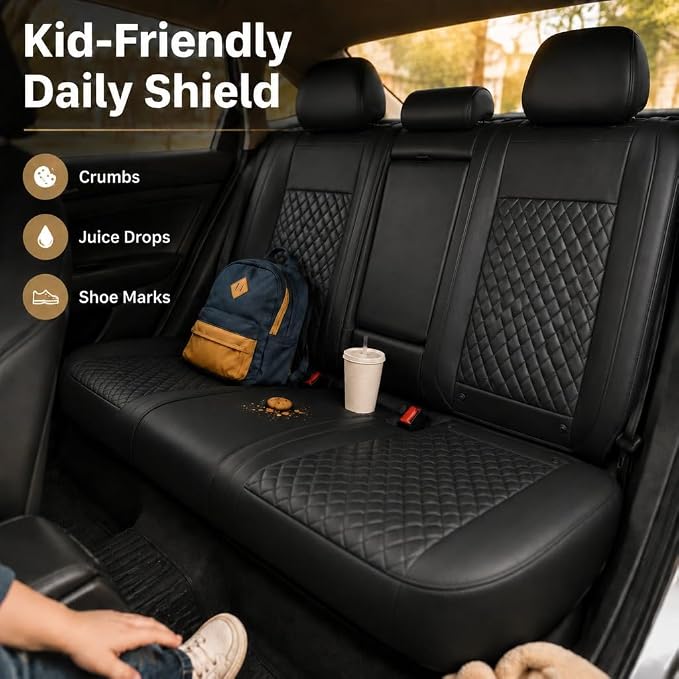 Universal Seat Covers — Full Set — Black