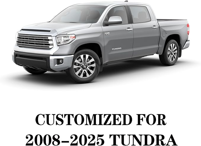 Faux Leather Seat Covers for Toyota Tundra — Front Seat — Black