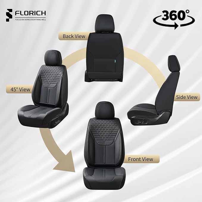 Universal Seat Covers — Front Seat — Black