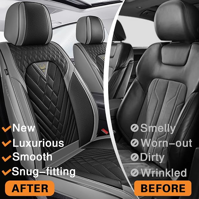 Seat Covers for Toyota Tundra — Full Set — Gray / Black