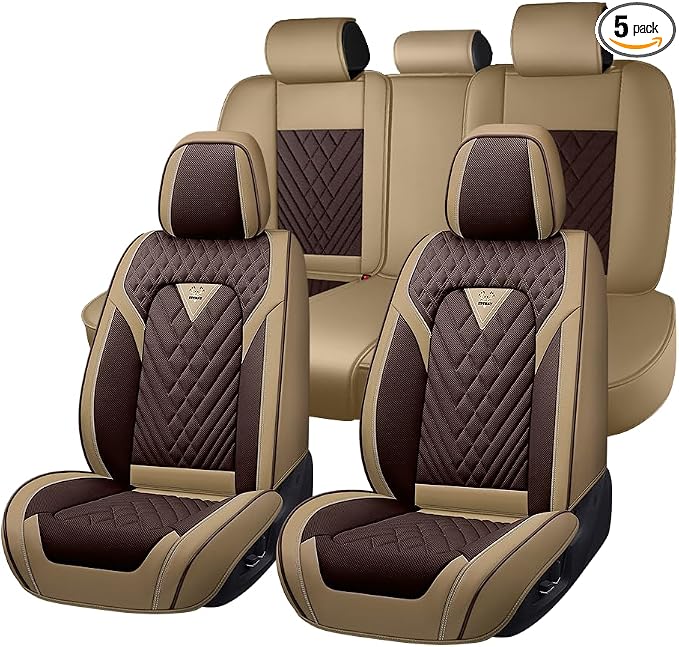 Seat Covers for Toyota Sienna — Full Set — Brown / Beige