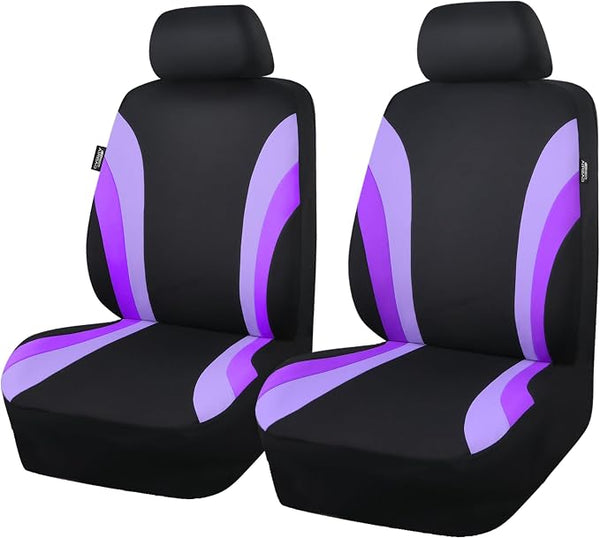 Universal Seat Covers โ Front Seat โ Purple / Black