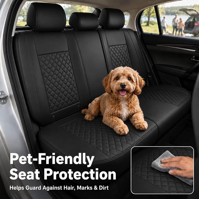 Universal Seat Covers — Full Set — Black
