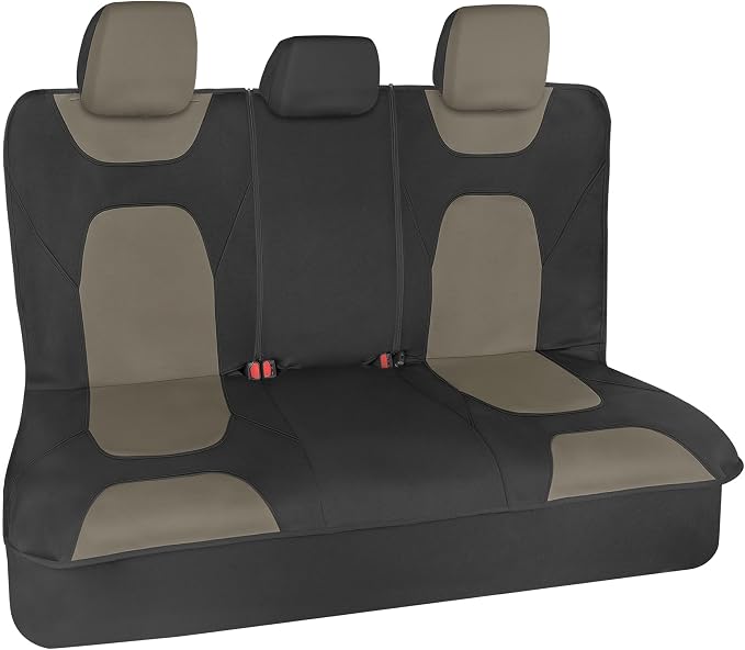 Universal Seat Covers — Full Set — Black / Beige