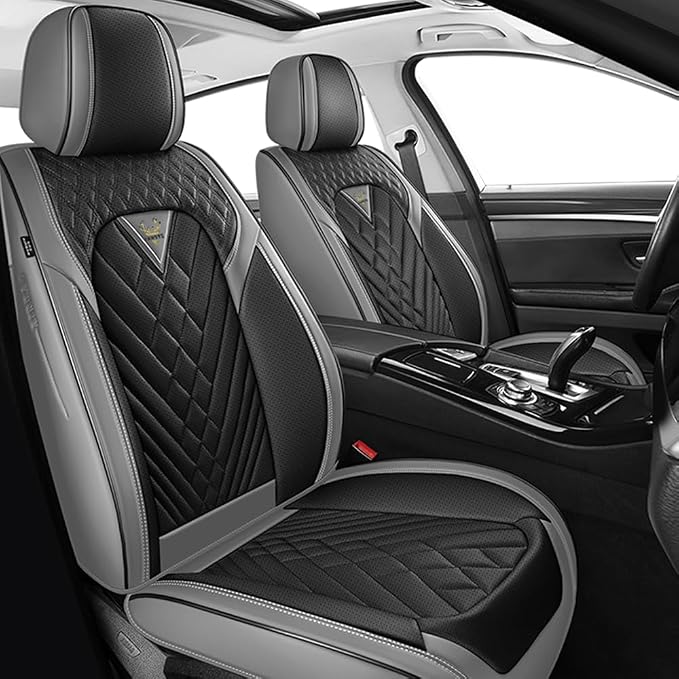 Seat Covers for Toyota Venza — Front Seat — Gray / Black