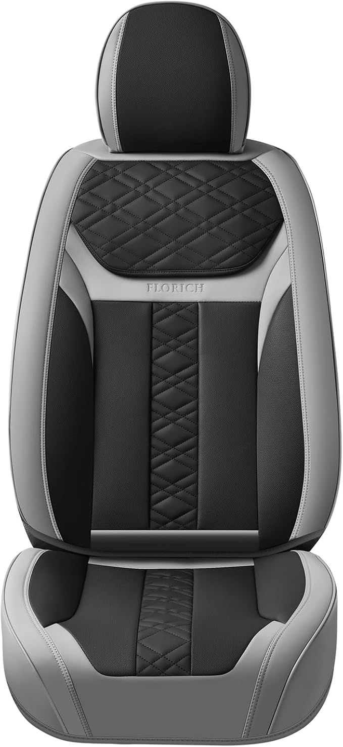 Universal Seat Covers — Front Seat — Gray
