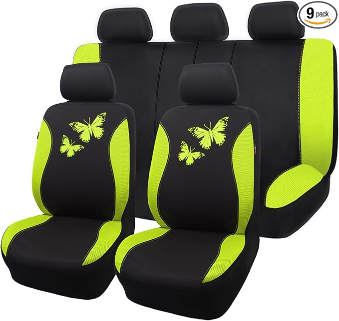 Universal Seat Covers — Full Set — Green