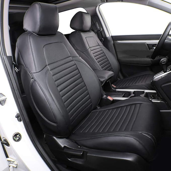 Faux Leather Seat Covers for Honda CR-V โ Full Set โ Black