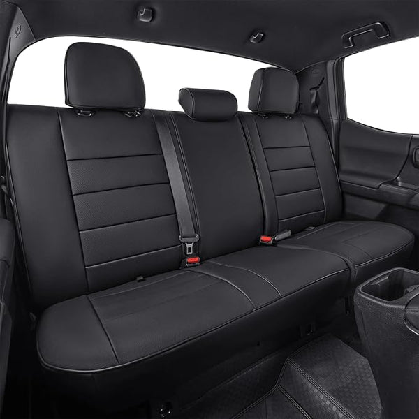 Faux Leather Seat Covers for Toyota Tacoma โ Rear Seat โ Black