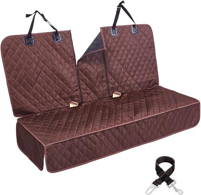 Pet Car Seat Protector — Coffee / Brown