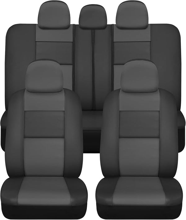 Faux Leather Car Seat Covers โ Full Set