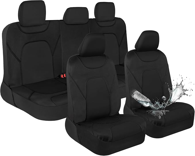 Universal Seat Covers — Full Set — Black
