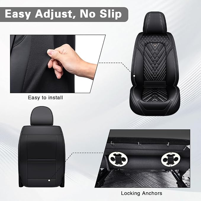 Seat Covers for Toyota RAV4 — Front Seat — Black