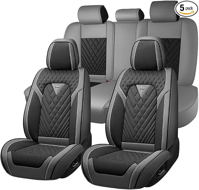 Seat Covers for Toyota Sienna — Full Set — Gray / Black