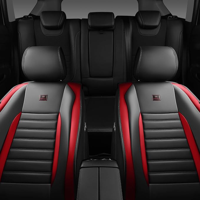 Universal Seat Covers — Front Seat — Black / Red