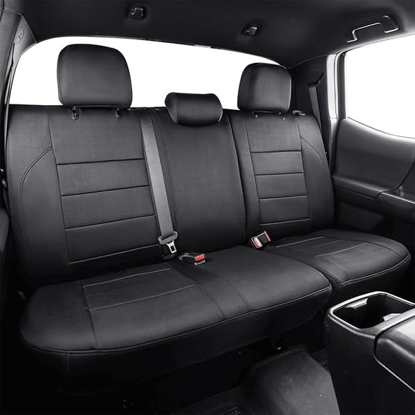 Neoprene Seat Covers for Toyota Tacoma โ Rear Seat โ Black