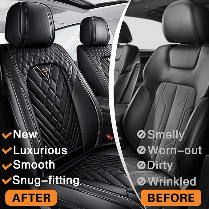 Seat Covers for Toyota Corolla Cross — Front Seat — Black