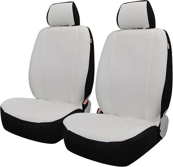 Universal Seat Covers โ Front Seat โ White