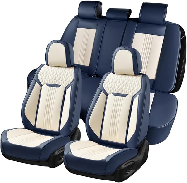 Universal Seat Covers โ Full Set โ Blue / White