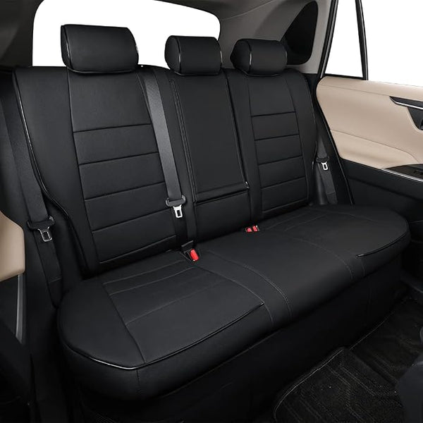 Faux Leather Seat Covers for Toyota Tacoma โ Rear Seat โ Black