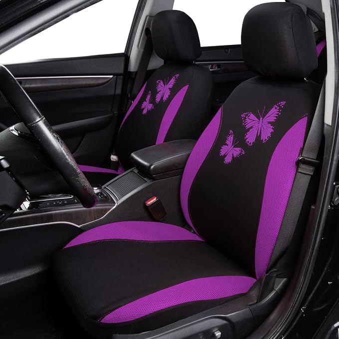 Universal Seat Covers — Full Set — Purple