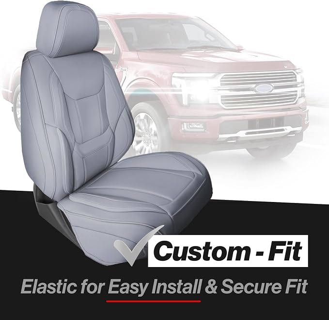 Seat Covers for Chevrolet Silverado — Front Seat — Gray