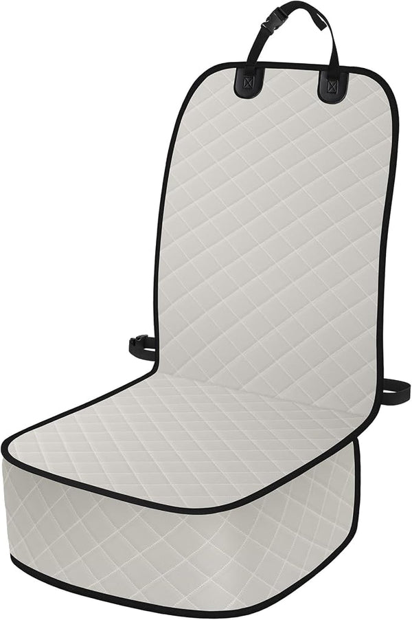 Pet Car Seat Protector โ Front Seat โ Beige
