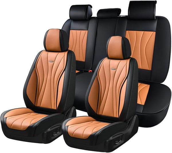 Universal Seat Covers โ Full Set โ Black / Brown