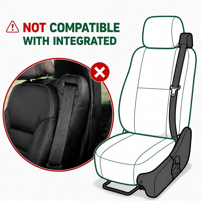 Faux Leather Seat Covers for Chevrolet Silverado / GMC Sierra — Front Seat — Gray