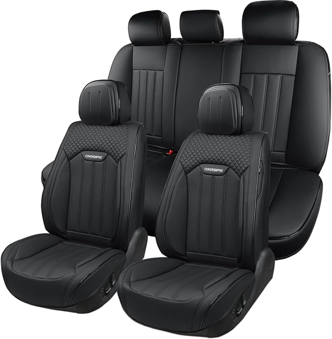 Seat Covers for Multiple Vehicles — Full Set — Black