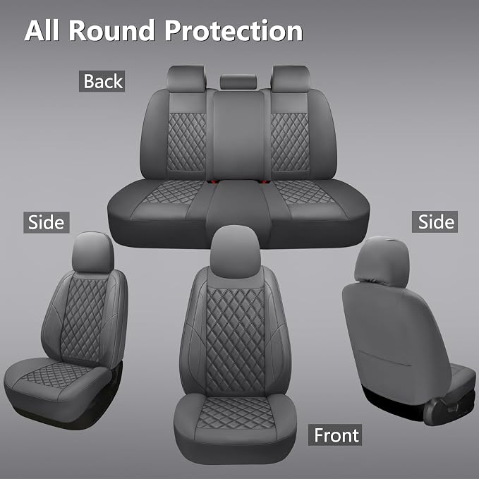 Universal Seat Covers — Full Set — Gray