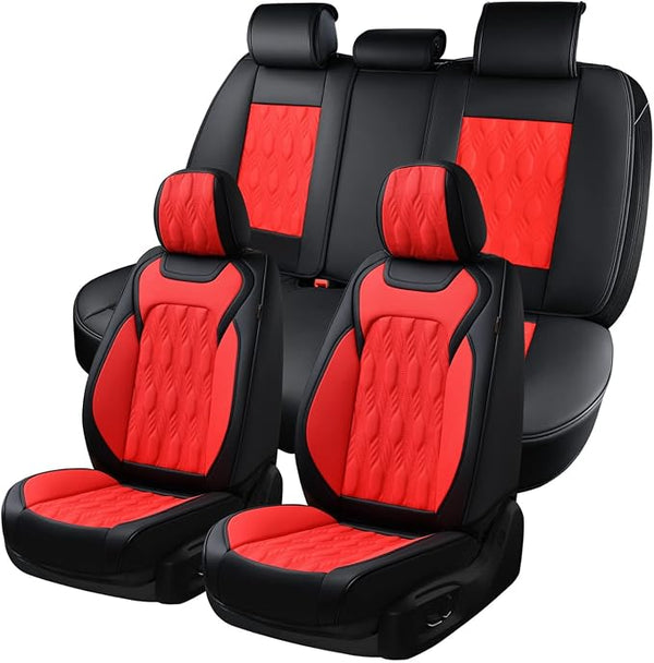 Universal Seat Covers โ Full Set โ Red
