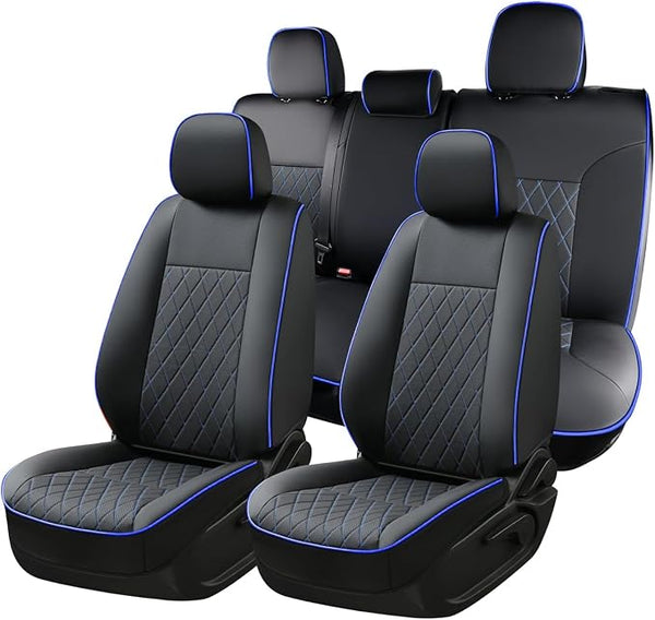 Faux Leather Seat Covers for Toyota Tacoma โ Full Set โ Blue