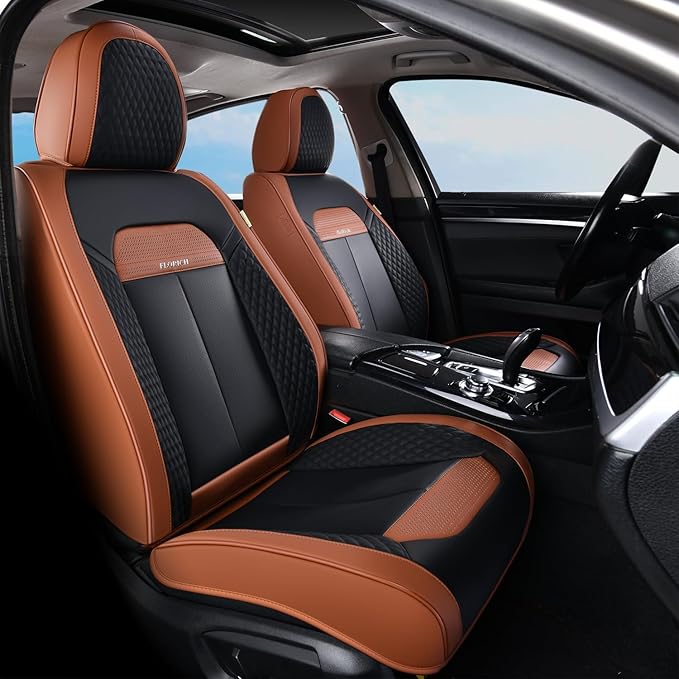 Universal Seat Covers — Front Seat — Brown / Black