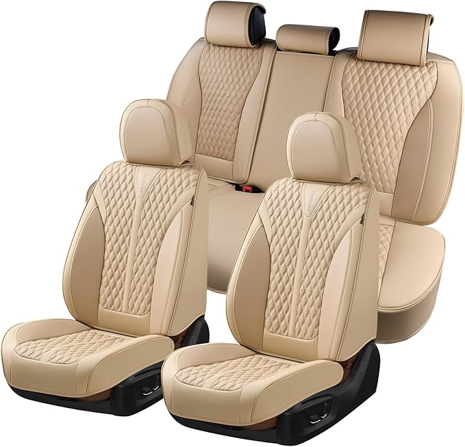 Universal Seat Covers — Full Set — Beige