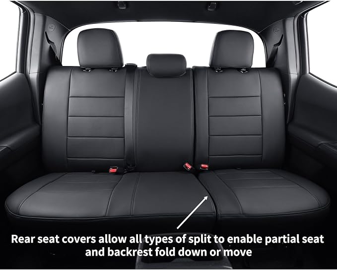 Seat Covers for Toyota Tacoma — Full Set — Black